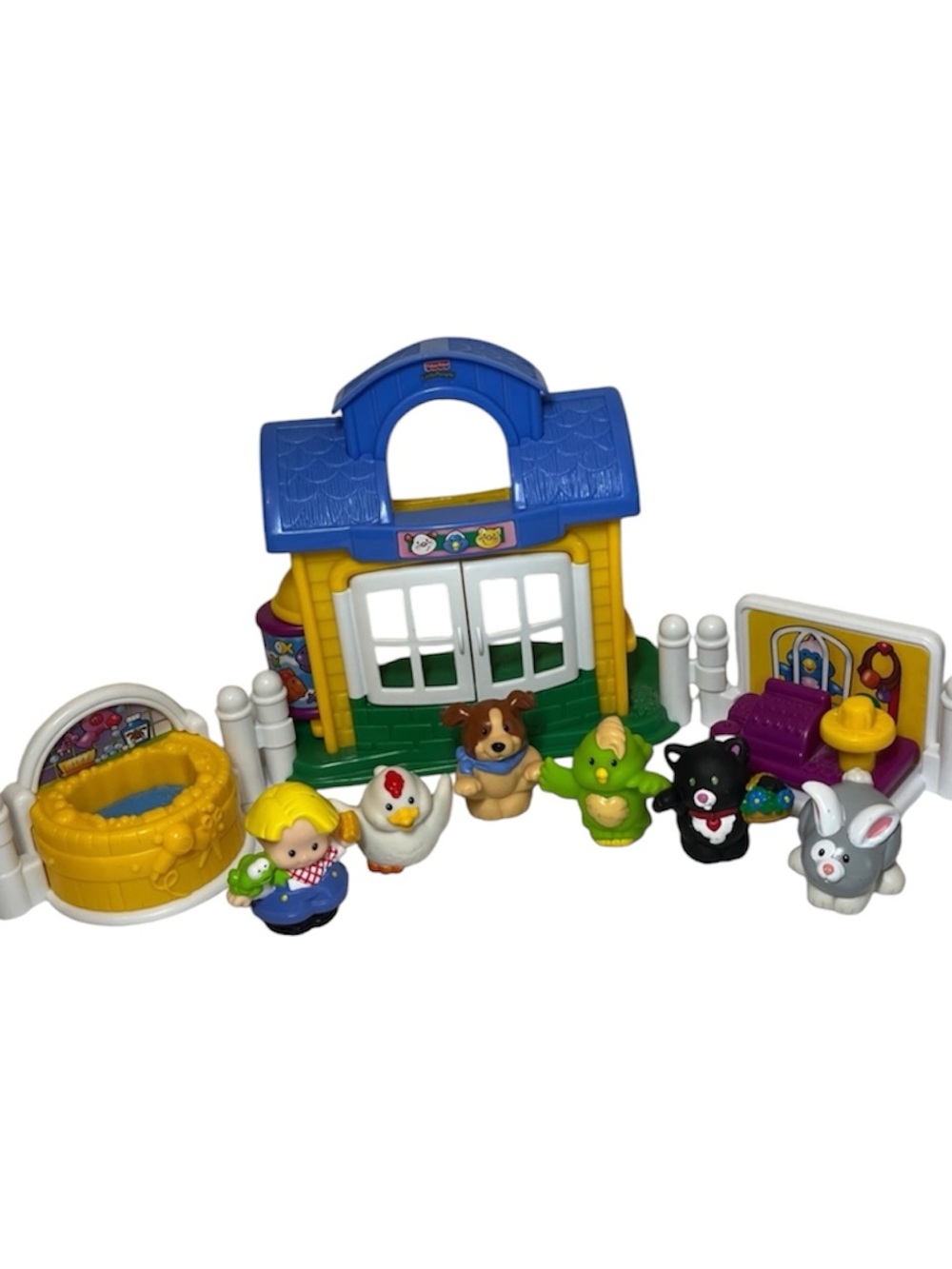 Fisher-Price Little People Discovery Village Pet Shop set
6 figures